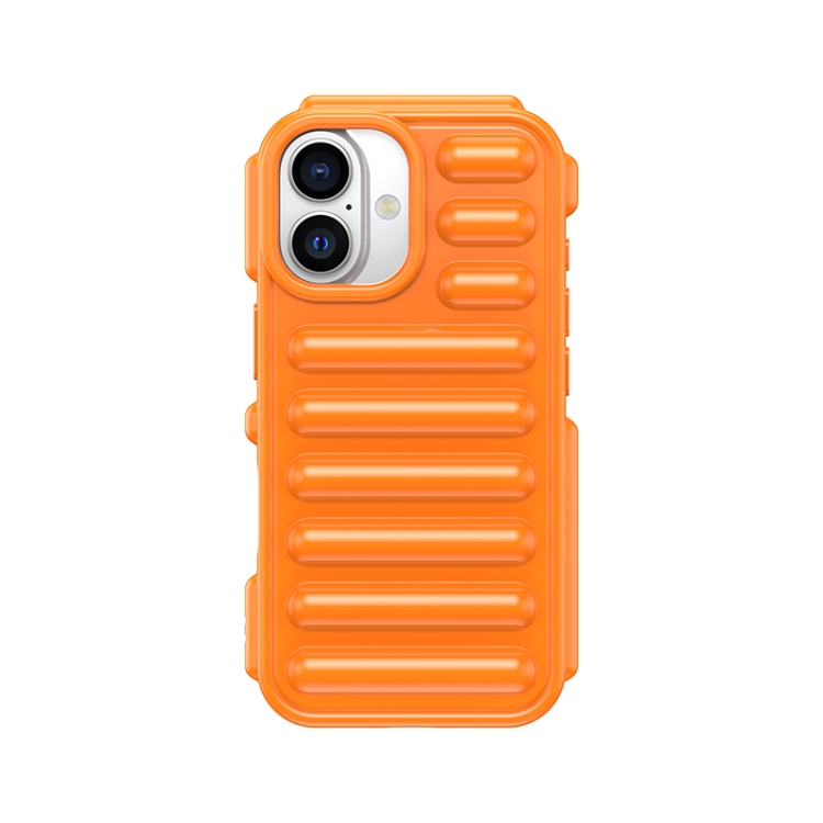 

For iPhone 16 Capsule Series Candy Color TPU Phone Case(Orange)