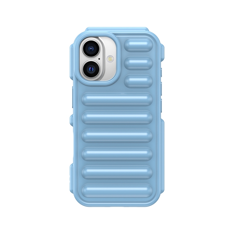 

For iPhone 16 Capsule Series Candy Color TPU Phone Case(Blue)