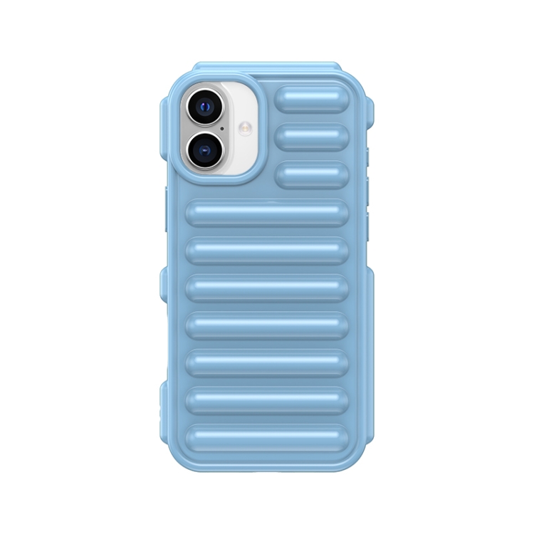 

For iPhone 16 Plus Capsule Series Candy Color TPU Phone Case(Blue)