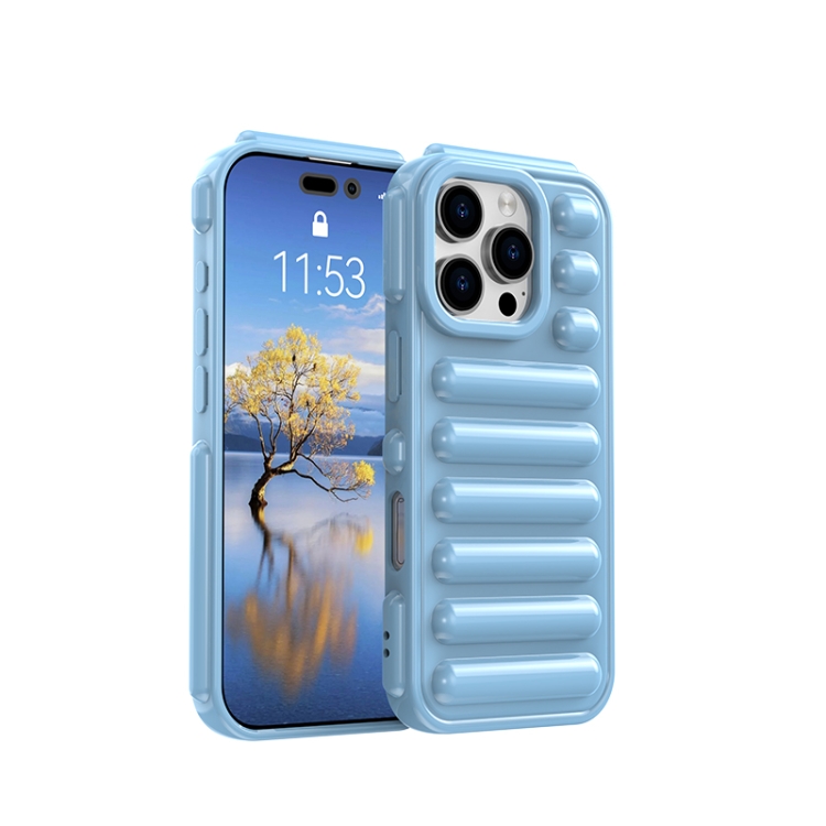

For iPhone 16 Pro Capsule Series Candy Color TPU Phone Case(Blue)