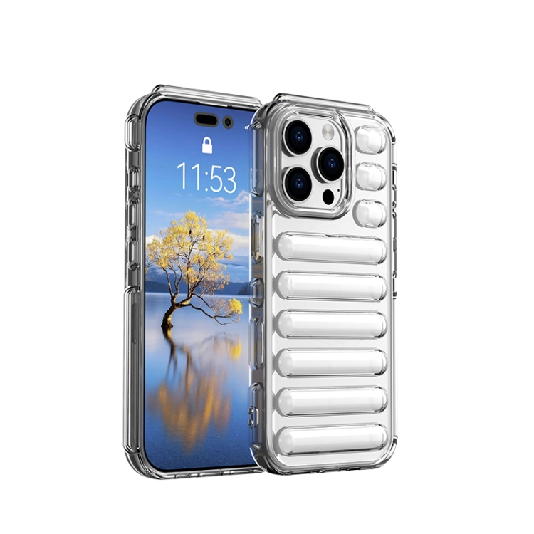 

For iPhone 16 Pro Capsule Series Candy Color TPU Phone Case(Transparent)