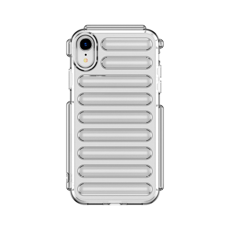 

For iPhone XR Capsule Series Candy Color TPU Phone Case(Transparent)