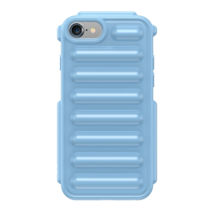 

For iPhone SE 2020 Capsule Series Candy Color TPU Phone Case(Blue)