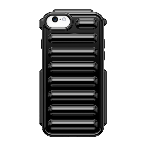 

For iPhone 6s Capsule Series Candy Color TPU Phone Case(Black)