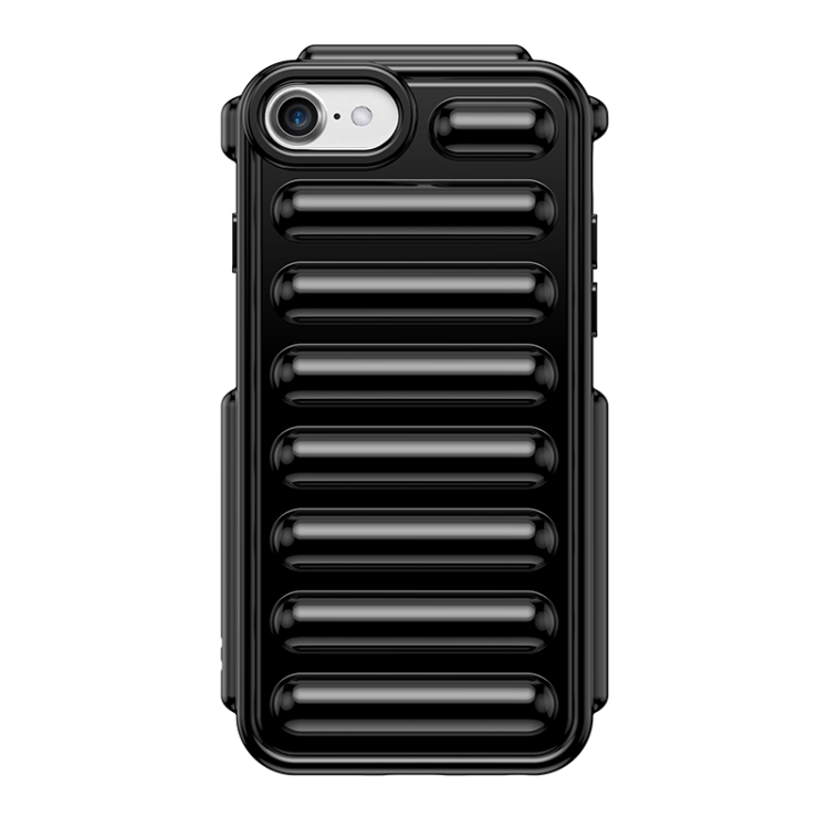 

For iPhone 7 Capsule Series Candy Color TPU Phone Case(Black)