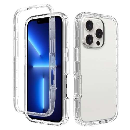 

For iPhone 13 Pro Clear TPU Hybrid PC Shockproof Phone Case(Transparent)