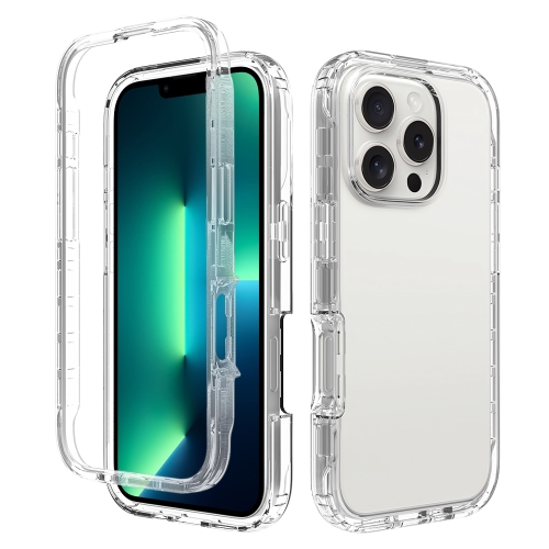 

For iPhone 13 Pro Max Clear TPU Hybrid PC Shockproof Phone Case(Transparent)