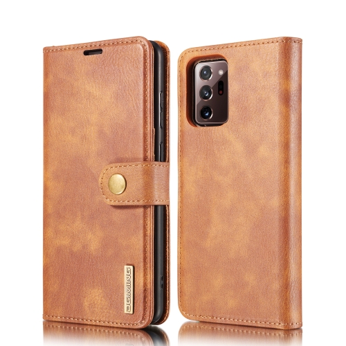 

For Samsung Galaxy Note20 Ultra DG.MING Crazy Horse Texture Flip Detachable Magnetic Leather Case with Holder & Card Slots & Wallet(Brown)