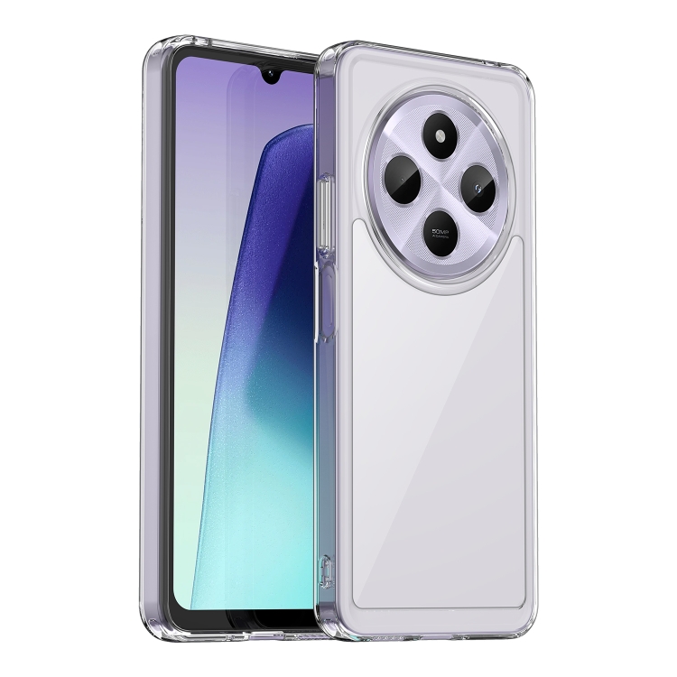 

For Redmi 14C 4G Colorful Series Acrylic Hybrid TPU Phone Case(Transparent)