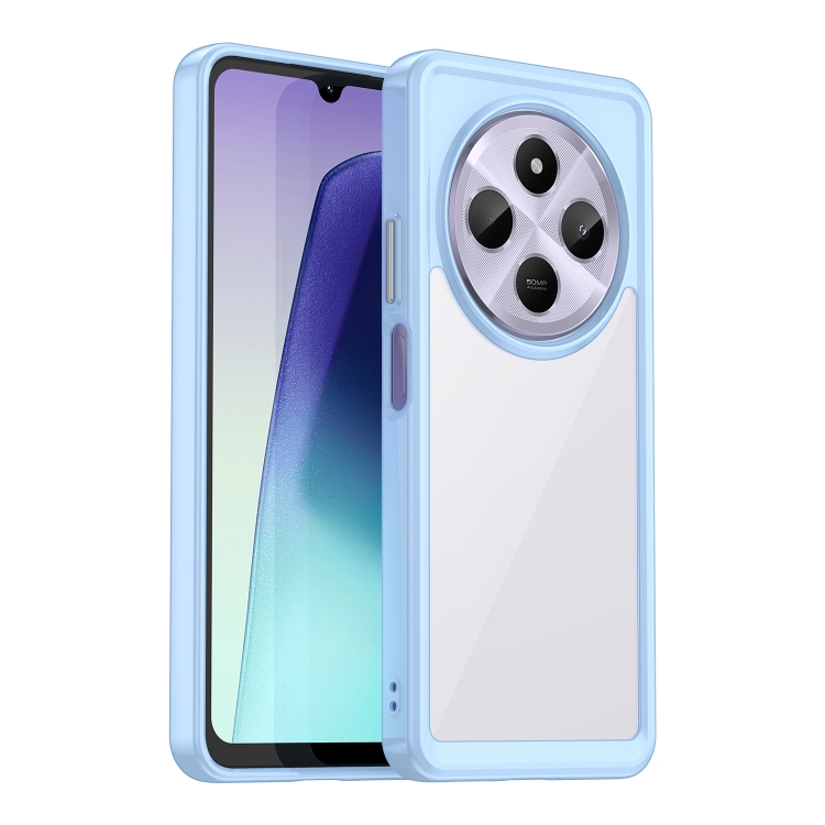

For Redmi 14R Colorful Series Acrylic Hybrid TPU Phone Case(Blue)