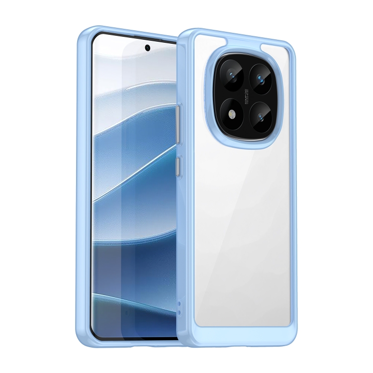 

For Redmi Note 14 Pro+ 5G Colorful Series Acrylic Hybrid TPU Phone Case(Blue)