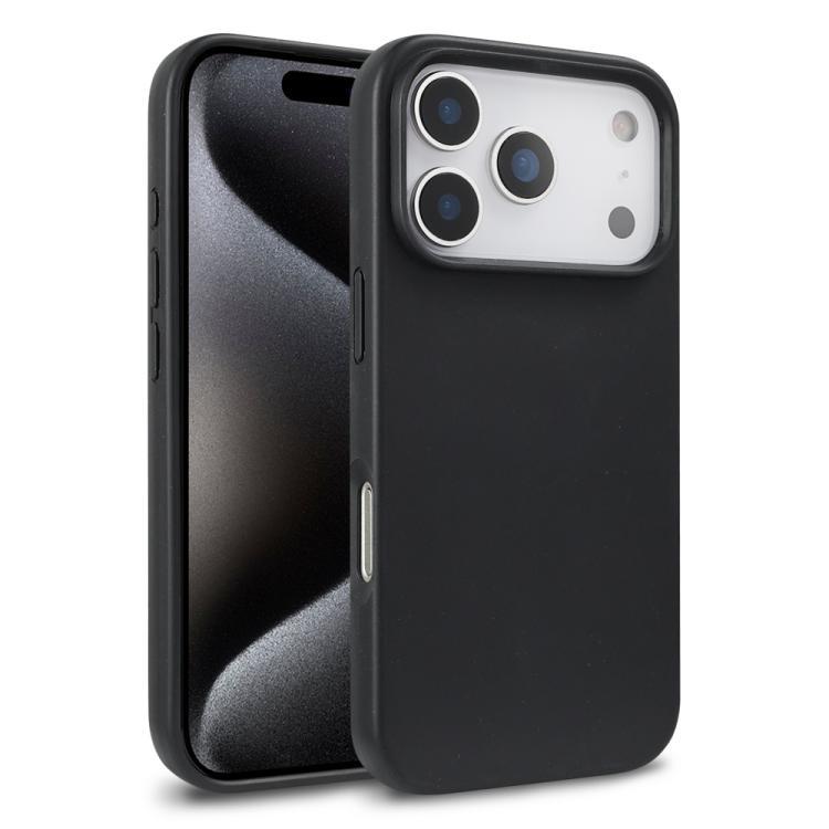 For iPhone 18 Pro Max Wheat Straw TPU Phone Case(Black)