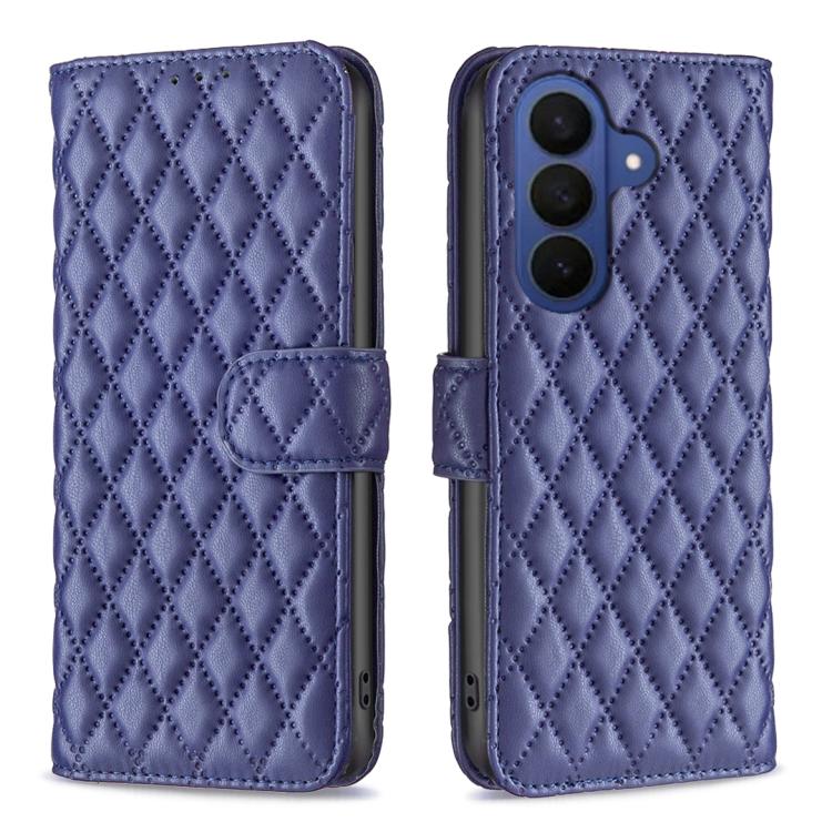 

For Samsung Galaxy S26+ 5G Diamond Lattice Wallet Flip Leather Phone Case(Blue)