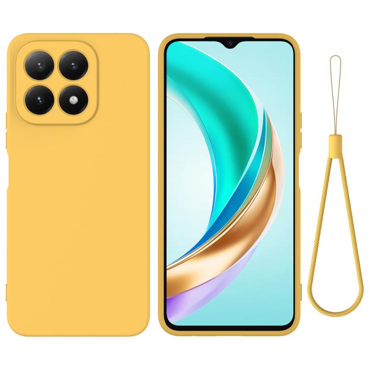 

For Xiaomi 15T 5G Solid Color Liquid Silicone Dropproof Full Coverage Phone Case(Yellow)