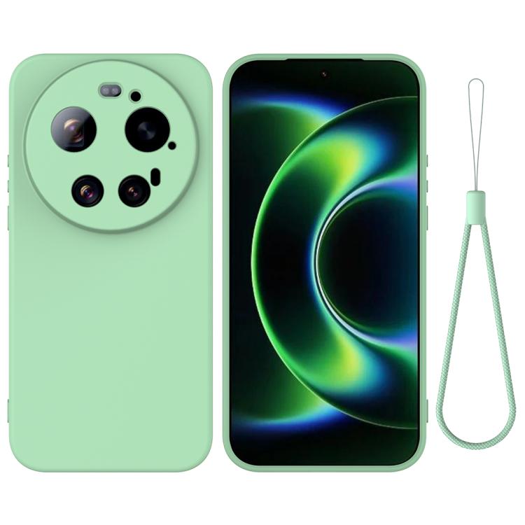

For Xiaomi 17 Ultra Solid Color Liquid Silicone Dropproof Full Coverage Phone Case(Green)