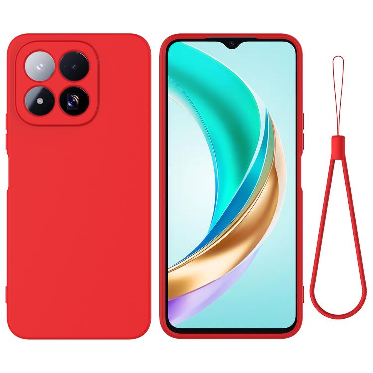 

For Xiaomi 17 Max 5G Solid Color Liquid Silicone Dropproof Full Coverage Phone Case(Red)