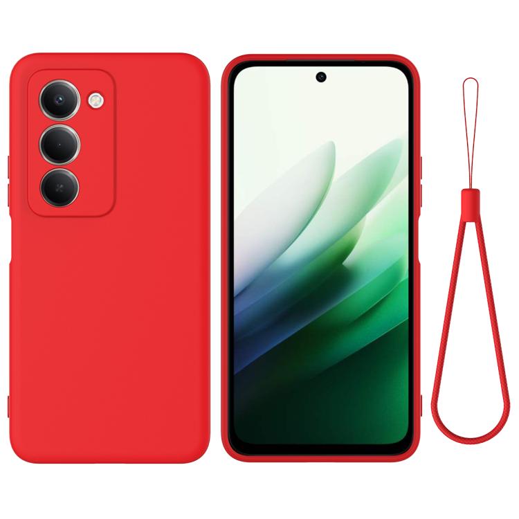 

For Redmi 15 5G / 4G EU 171mm Solid Color Liquid Silicone Dropproof Full Coverage Phone Case(Red)