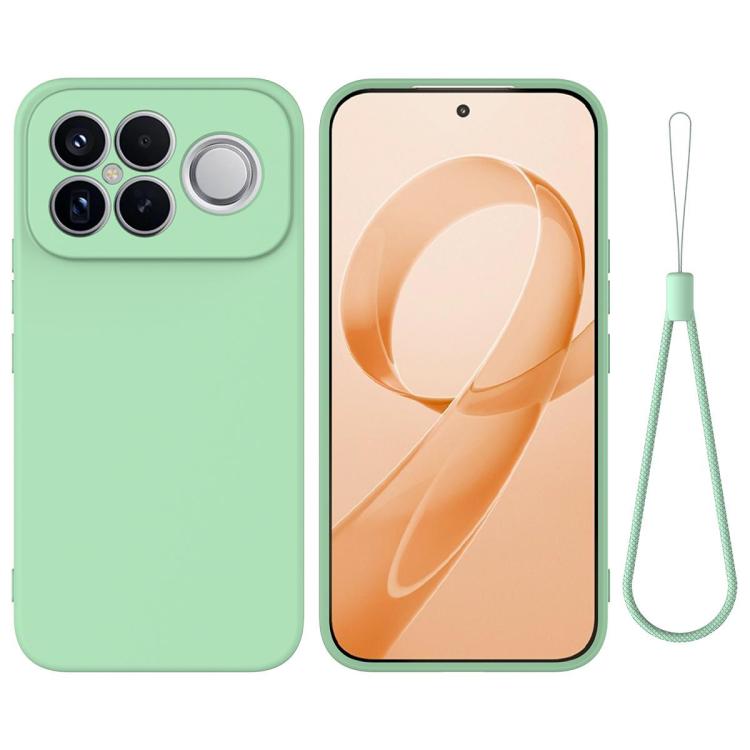 

For Redmi K90 Pro Max / Poco F8 Ultra Solid Color Liquid Silicone Dropproof Full Coverage Phone Case(Green)