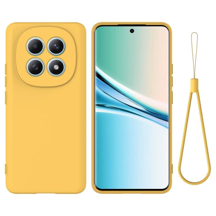 

For Redmi Note 15 5G 164mm / Poco M8 5G Solid Color Liquid Silicone Dropproof Full Coverage Phone Case(Yellow)