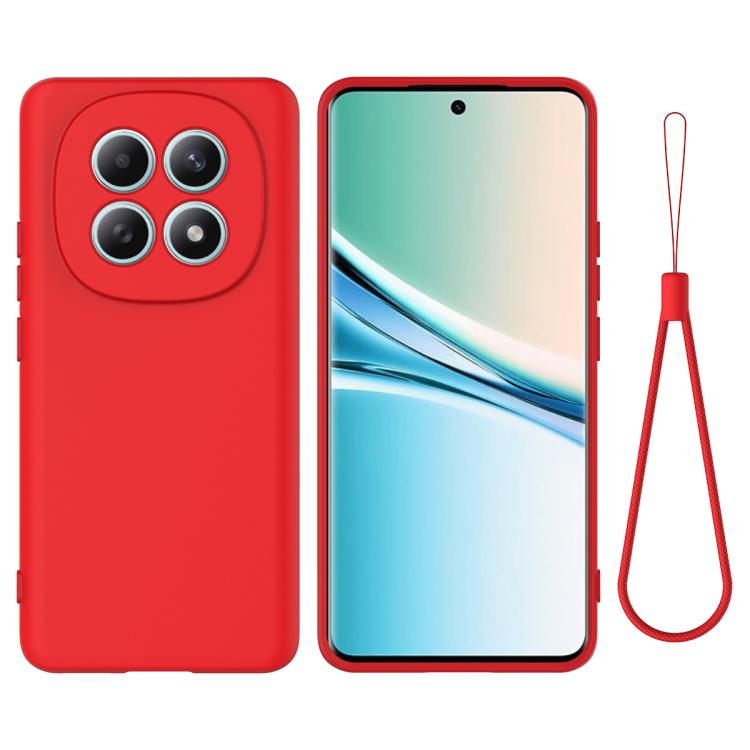 

For Redmi Note 15 4G Global 164mm Solid Color Liquid Silicone Dropproof Full Coverage Phone Case(Red)