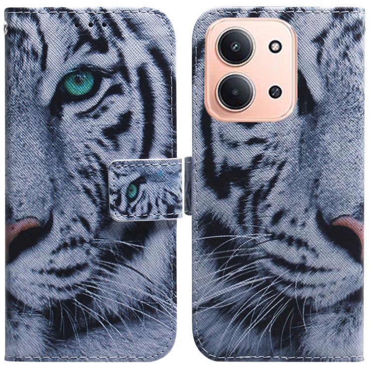

For Redmi 15C 5G / 4G EU 173mm / Poco C85 5G Coloured Drawing Flip Leather Phone Case(Tiger)