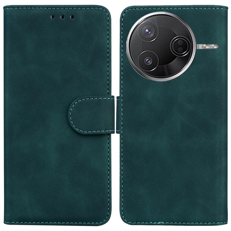 

For Redmi K80 / K80 Pro / Xiaomi Poco F7 Pro Skin Feel Pure Color Flip Leather Phone Case(Green)