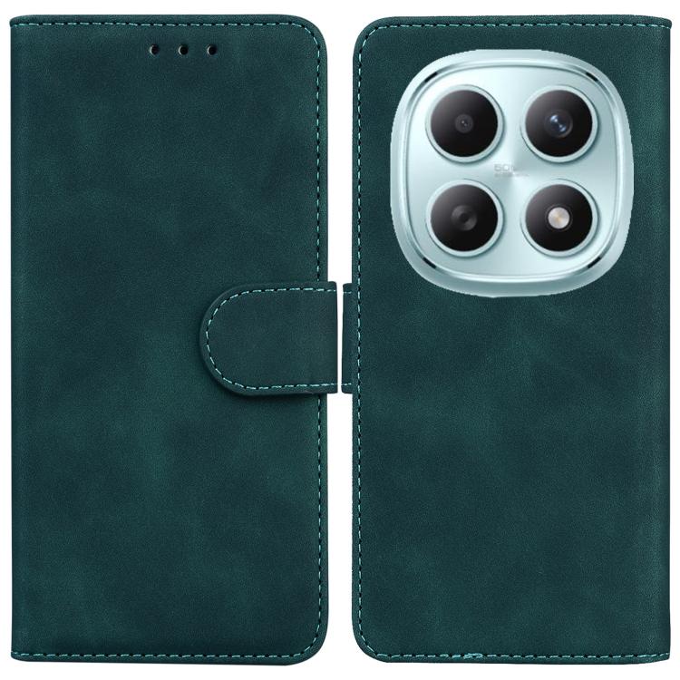 

For Redmi Note 15 4G / 5G Global 164mm / Poco M8 5G Skin Feel Pure Color Flip Leather Phone Case(Green)