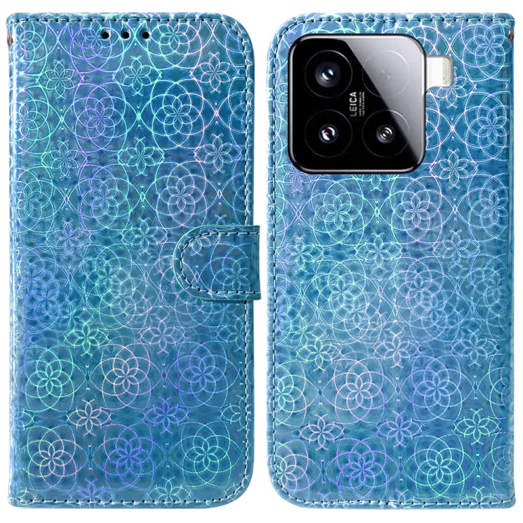 

For Xiaomi 15 Colorful Magnetic Buckle Leather Phone Case(Blue)