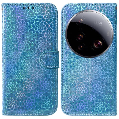

For Xiaomi 15 Ultra Colorful Magnetic Buckle Leather Phone Case(Blue)