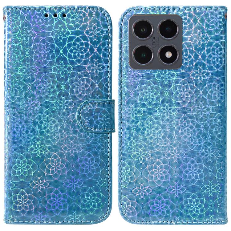 

For Xiaomi 15T 5G Colorful Magnetic Buckle Leather Phone Case(Blue)