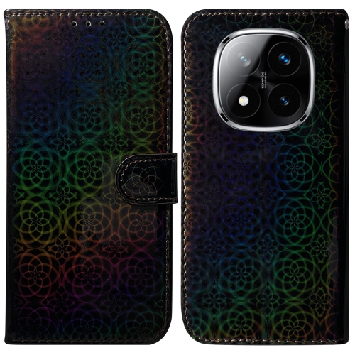 

For Redmi Note 14 Pro / Note 14 Pro+ 5G Colorful Magnetic Buckle Leather Phone Case(Black)