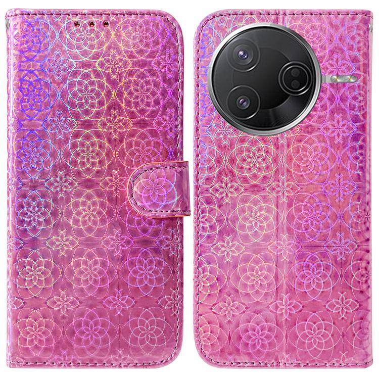 

For Redmi K80 / K80 Pro / Xiaomi Poco F7 Pro Colorful Magnetic Buckle Leather Phone Case(Pink)