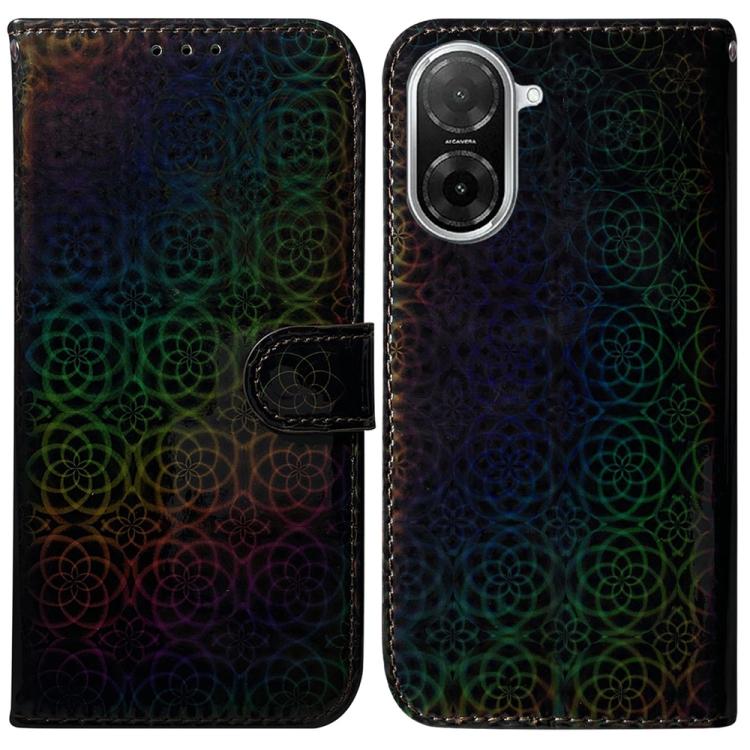 

For Redmi A5 4G 171.7mm Colorful Magnetic Buckle Leather Phone Case(Black)