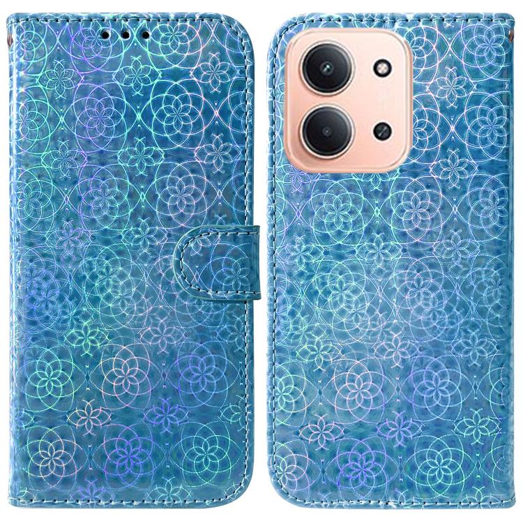 

For Redmi 15C 5G / 4G EU 173mm / Poco C85 5G Colorful Magnetic Buckle Leather Phone Case(Blue)