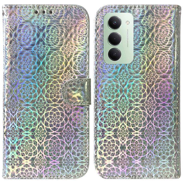 

For Redmi 15 5G Global / 15 4G SEA 169.5mm Colorful Magnetic Buckle Leather Phone Case(Silver)