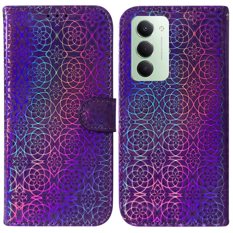 

For Redmi 15 5G / 4G EU 171mm Colorful Magnetic Buckle Leather Phone Case(Purple)