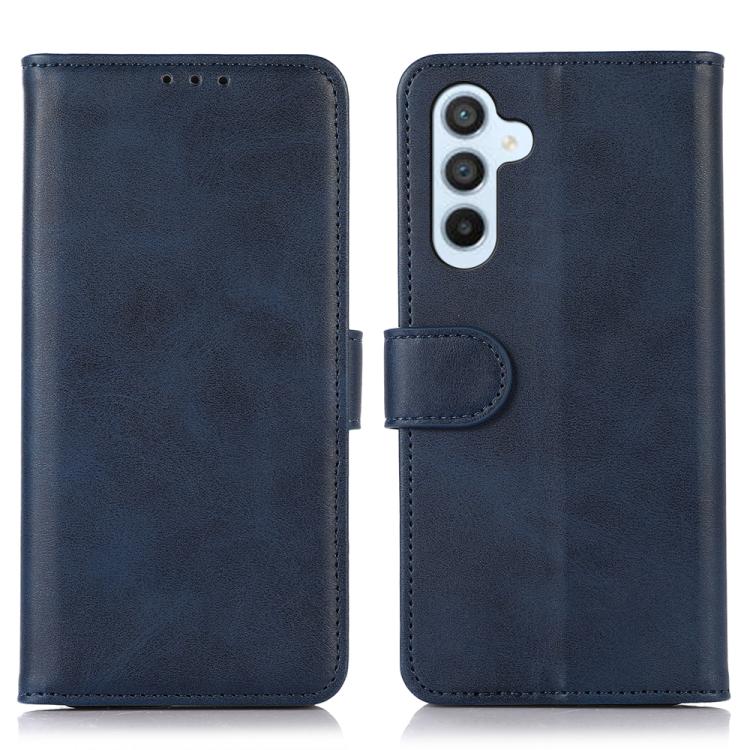 

For Samsung Galaxy S25 FE 5G Cow Texture Flip Leather Phone Case(Blue)