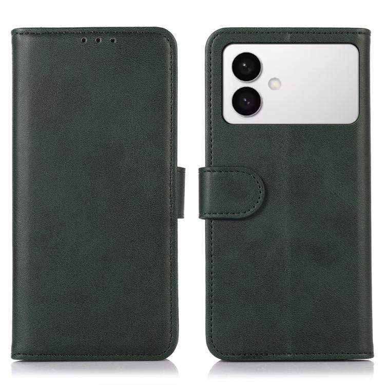 

For Samsung Galaxy S26 Edge 5G Cow Texture Flip Leather Phone Case(Green)