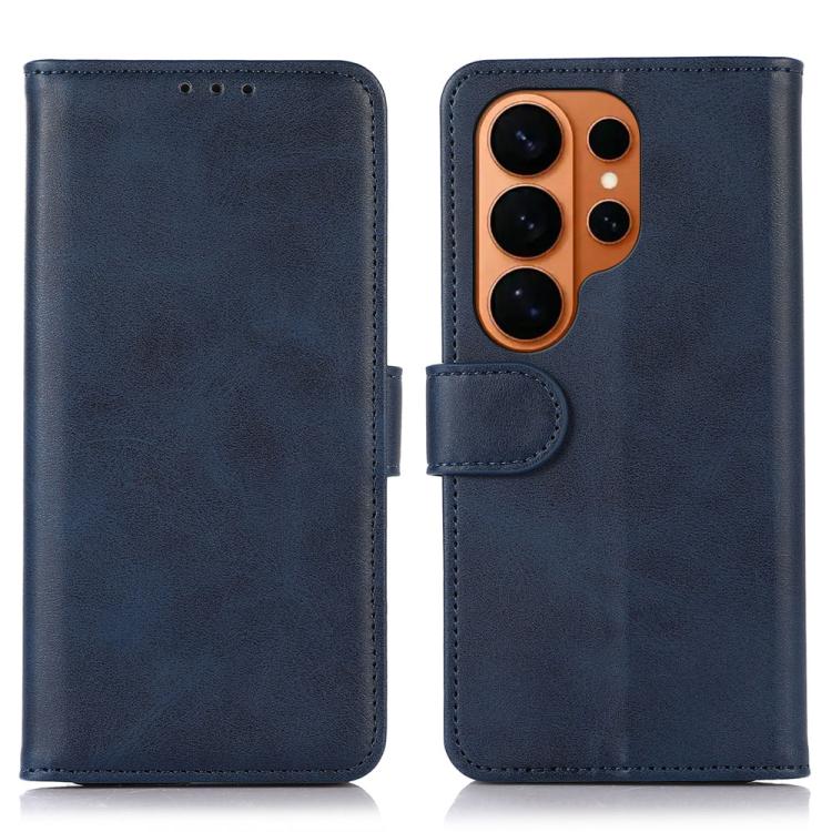 

For Samsung Galaxy S26 Ultra 5G Cow Texture Flip Leather Phone Case(Blue)