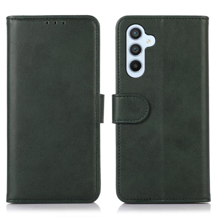 

For Samsung Galaxy S26+ 5G Cow Texture Flip Leather Phone Case(Green)