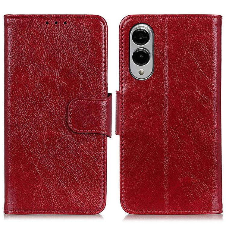 

For Samsung Galaxy S25 Edge 5G Nappa Texture Horizontal Flip Leather Phone Case(Red)