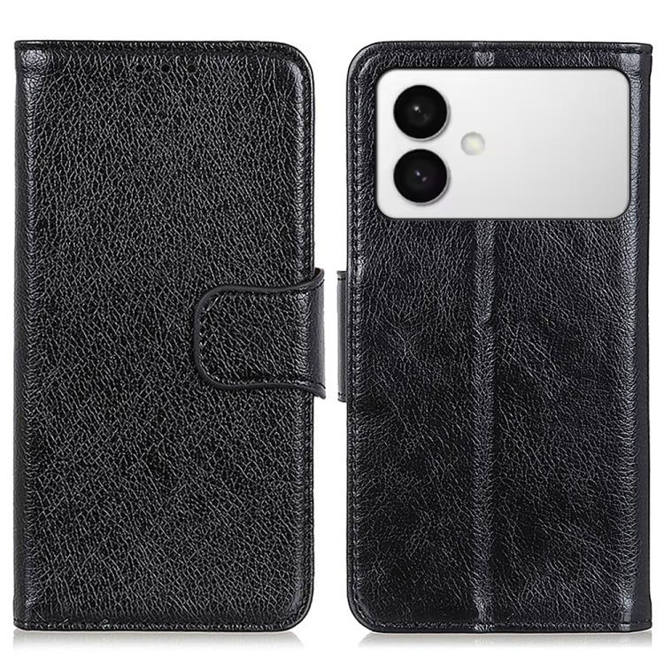 

For Samsung Galaxy S26 Edge 5G Nappa Texture Horizontal Flip Leather Phone Case(Black)