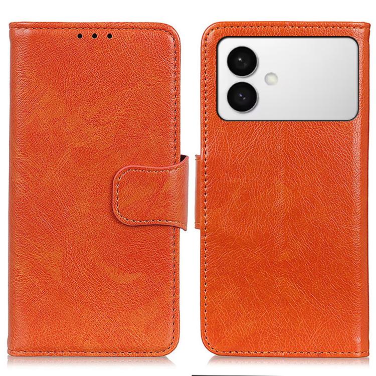 

For Samsung Galaxy S26 Edge 5G Nappa Texture Horizontal Flip Leather Phone Case(Orange)
