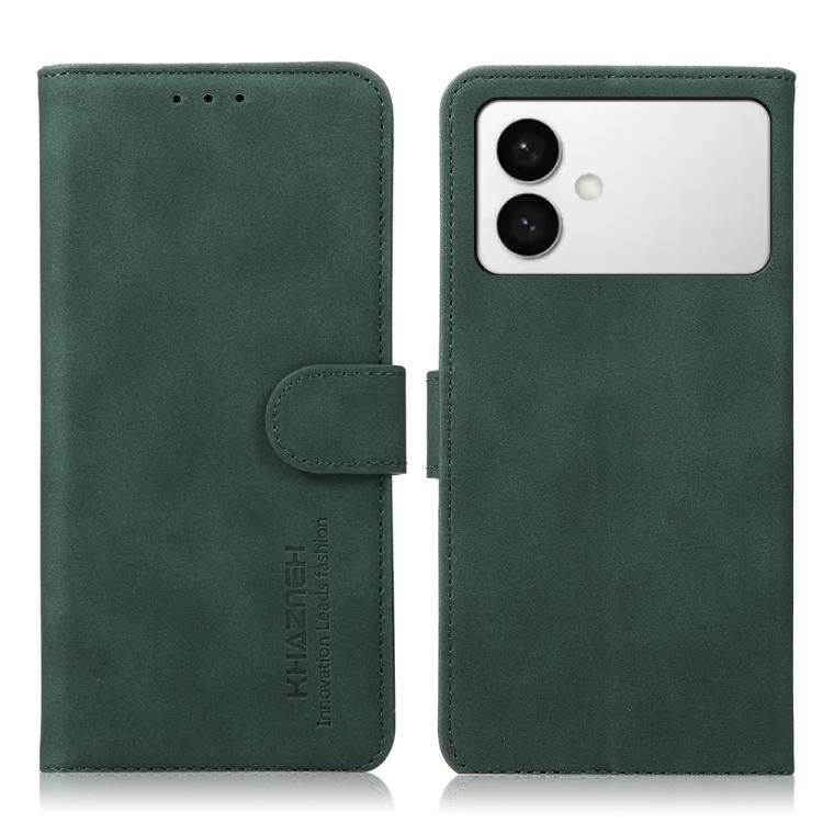 

For Samsung Galaxy S26 Edge 5G KHAZNEH Matte Texture Leather Phone Case(Green)