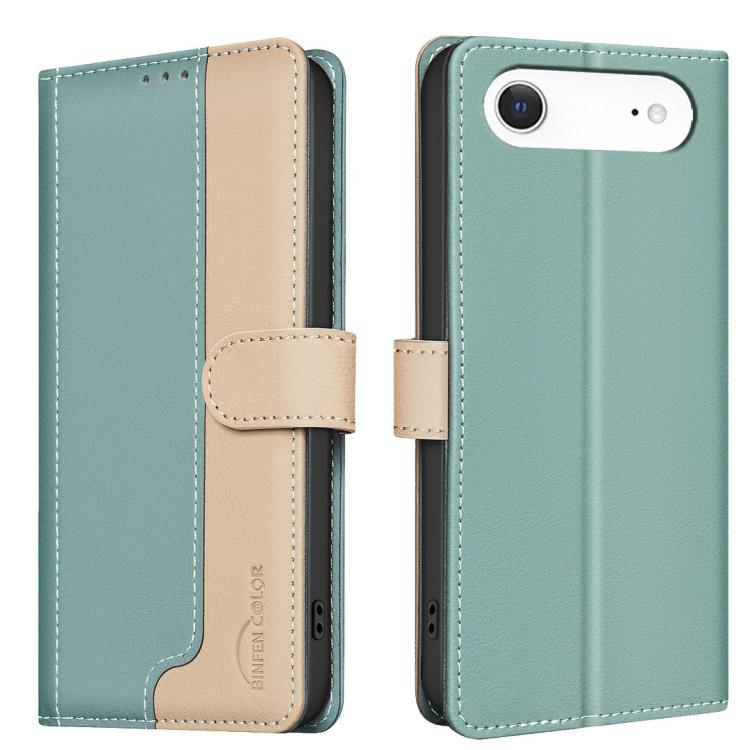 

For iPhone 17 Air Color Matching RFID Anti-theft Leather Phone Case(Green)