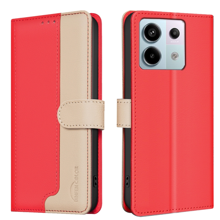 

For Xiaomi Redmi Note 13 Pro 5G Color Matching RFID Anti-theft Leather Phone Case(Red)