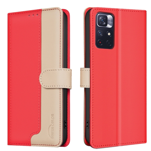

For Xiaomi Redmi Note 13 Pro+ Color Matching RFID Anti-theft Leather Phone Case(Red)