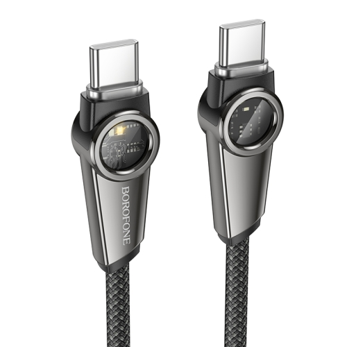 

Borofone BU49 Shine 1.2m 60W Intelligent Power-off USB-C / Type-C to USB-C / Type-C Charging Data Cable(Black)