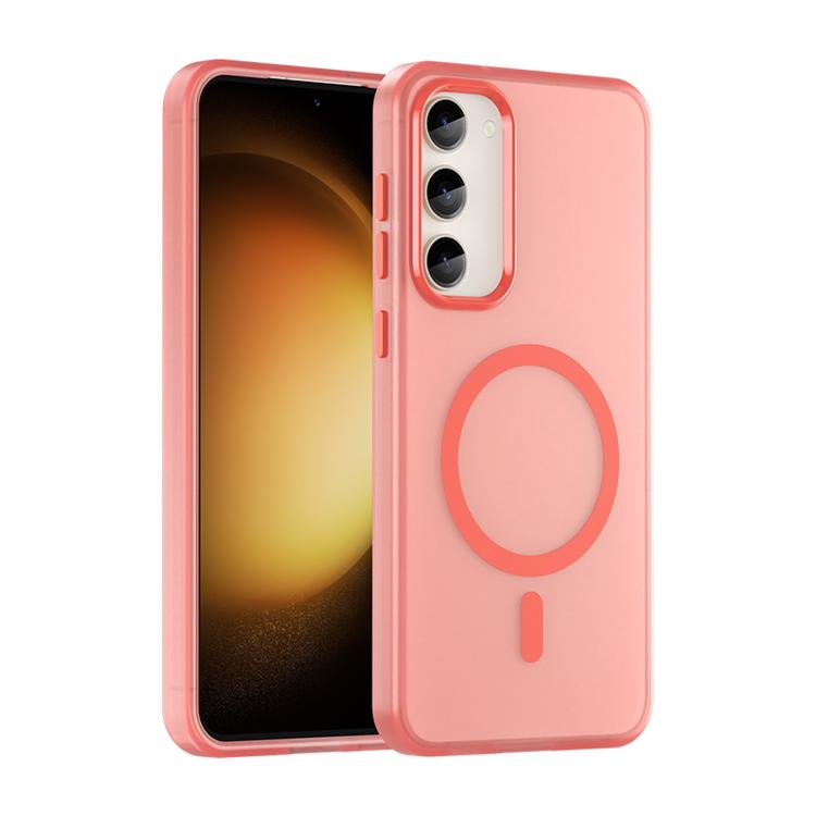 

For Samsung Galaxy S23+ 5G MagSafe Frosted Translucent TPU + PC Full Coverage Phone Case(Red)