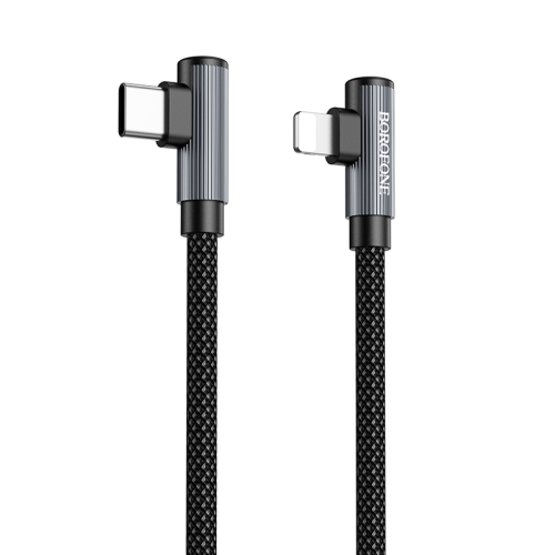 

Borofone BU50 Elbow Magnetic 1m PD27W USB-C / Type-C to 8 Pin Charging Data Cable(Black)